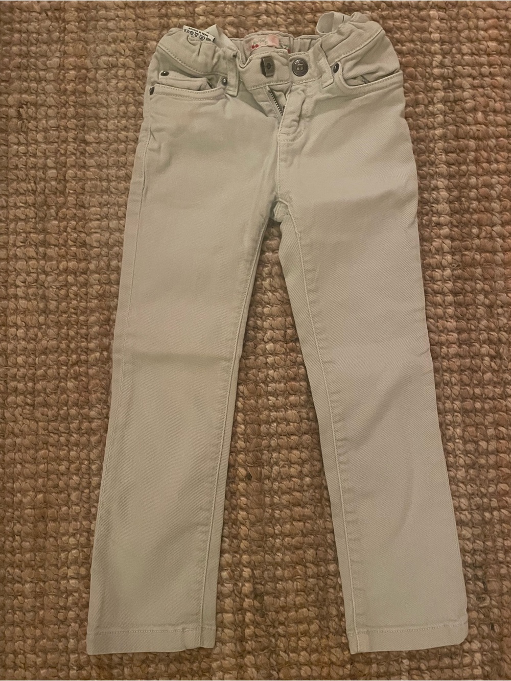 Bonpoint Beige Slim Jeans - 3 - Girls